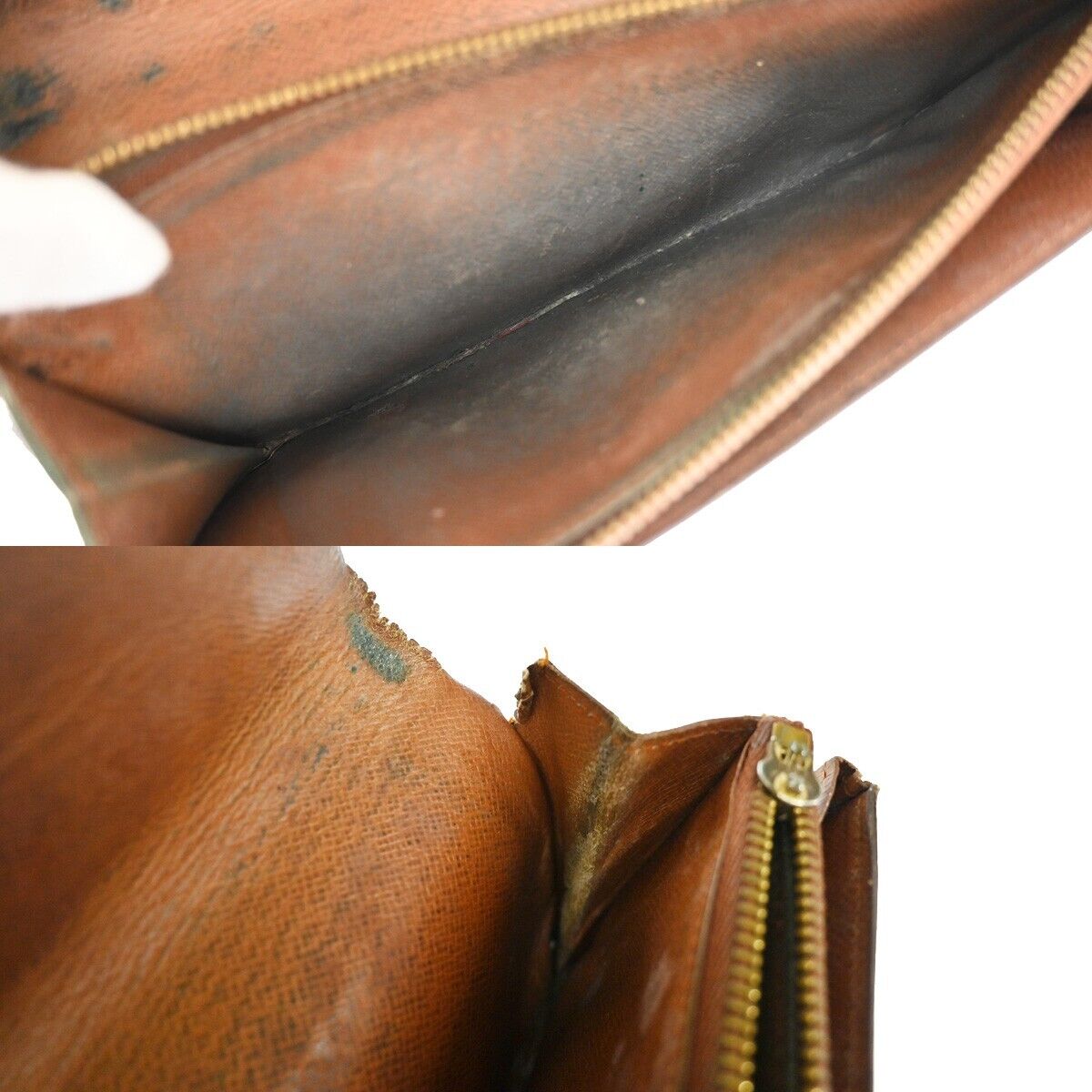 LOUIS VUITTON 3 Set Wallet 6Hooks Key Case Monogram Leather Brown 66YA836