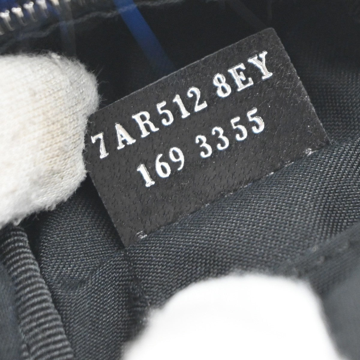 FENDI Karlito Backpack Bag Key Chain Charm Pouch Nylon Leather Fur Black 31KP339