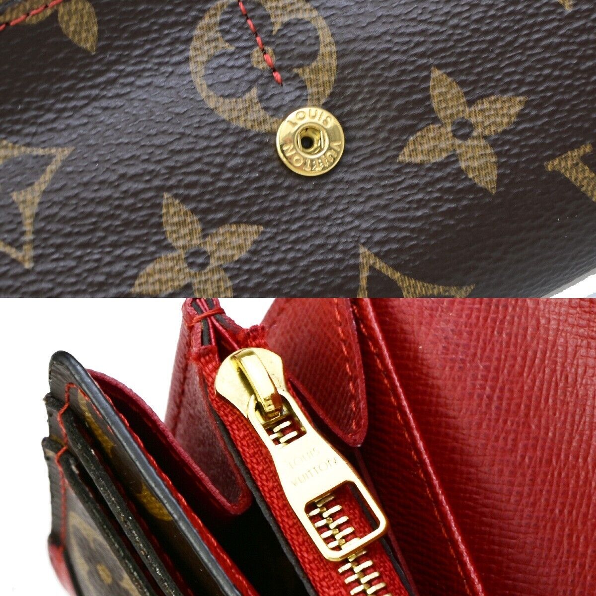 LOUIS VUITTON Portefeuille Sarah Long Wallet Monogram Retiro BN M61184 38ED249