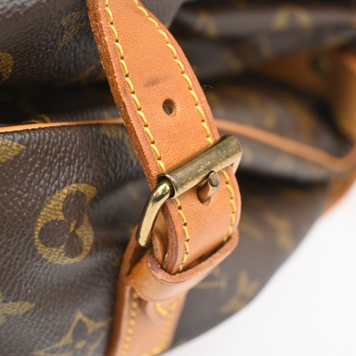 LOUIS VUITTON Saumur 35 Shoulder Bag Monogram Leather BN France M42254 15KC498