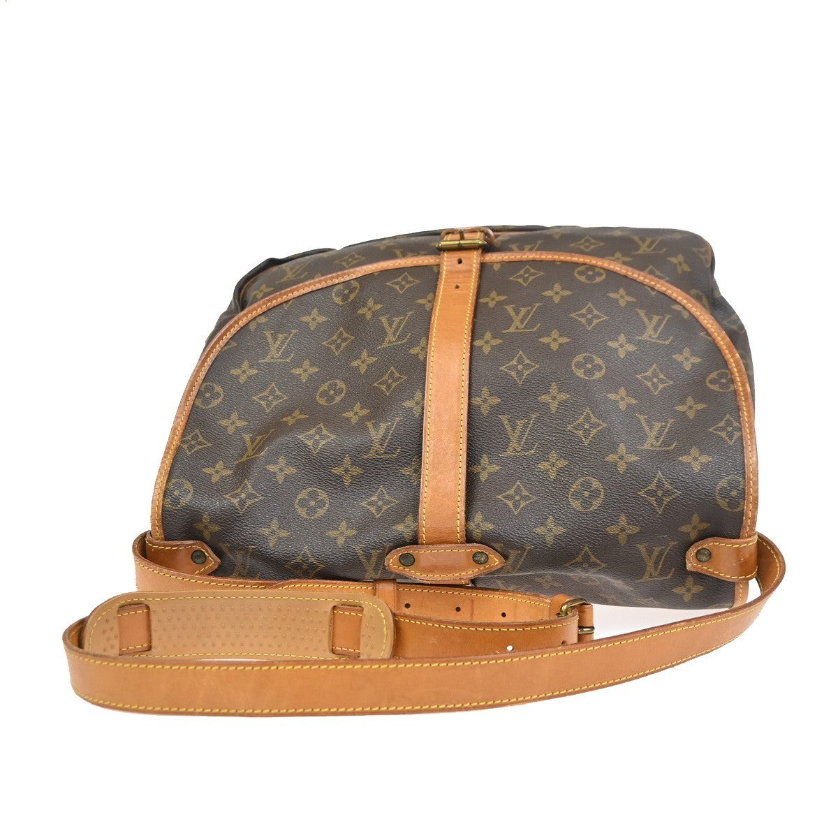 LOUIS VUITTON Saumur 35 Shoulder Bag Monogram Leather BN France M42254 74KC830