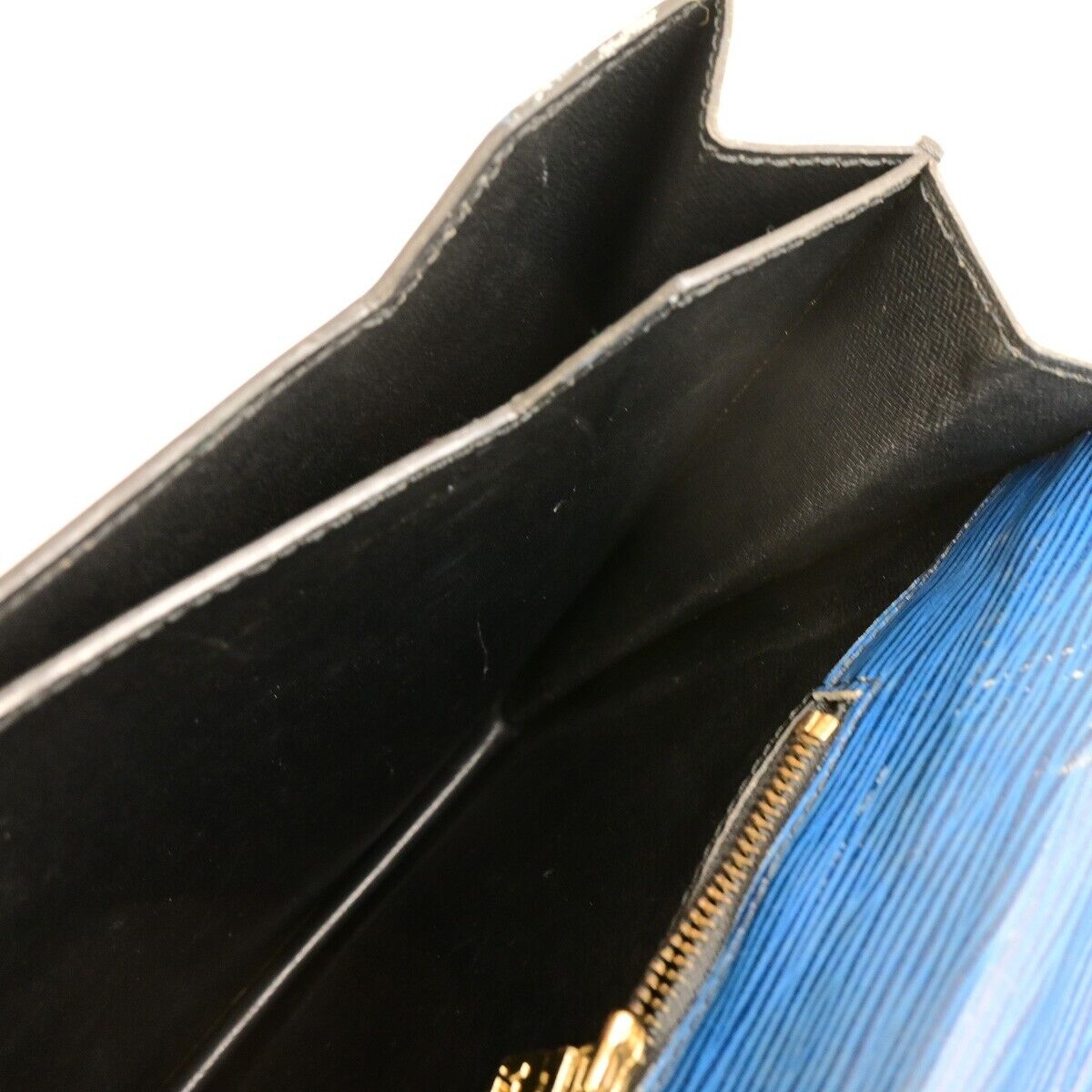 LOUIS VUITTON Serviette Conseiller Hand Bag Epi Leather Blue M54425 05FB317