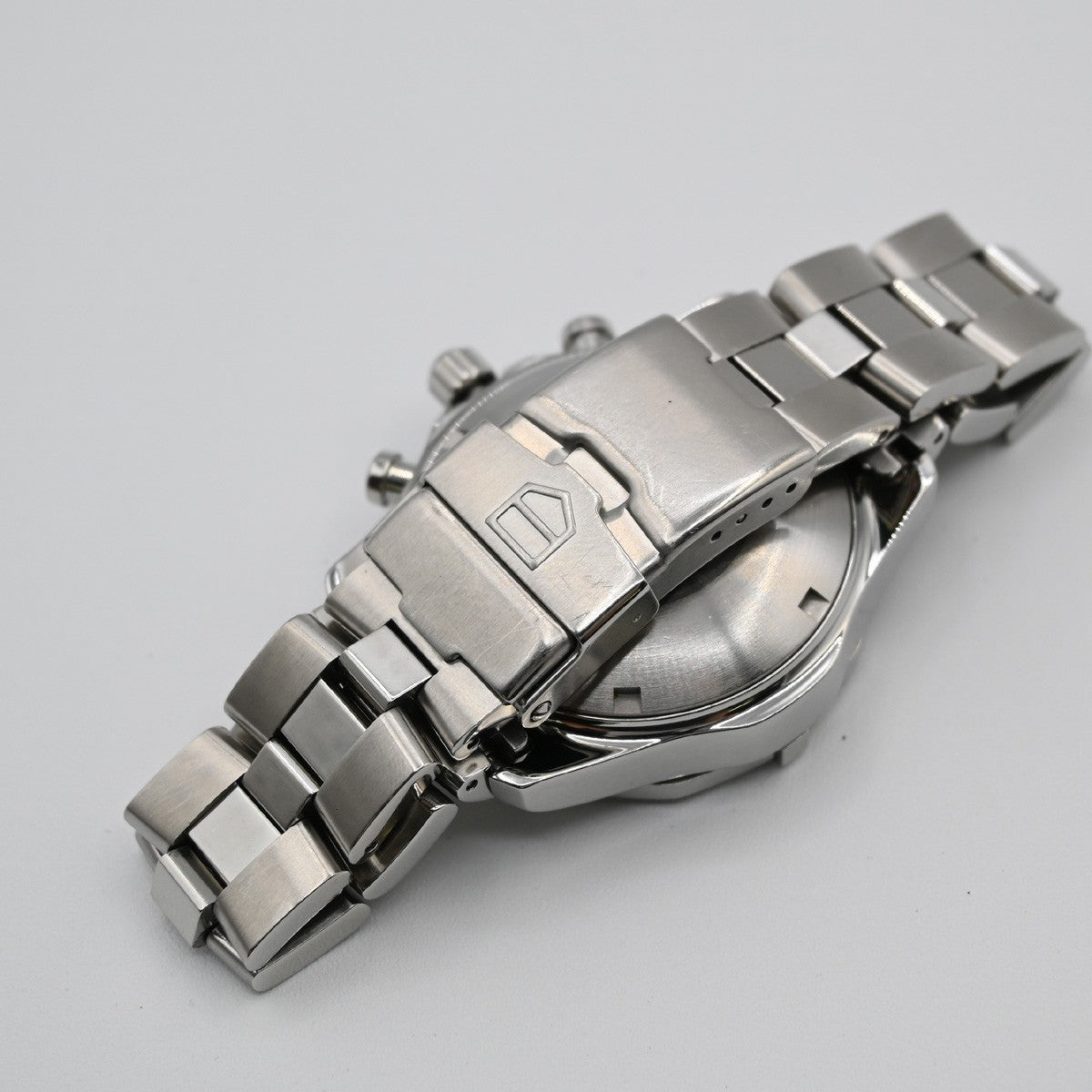 TAG HEUER Exclusive Chronograph Date Watch 41mm CN2111 AT Black Dial SS 58LC594