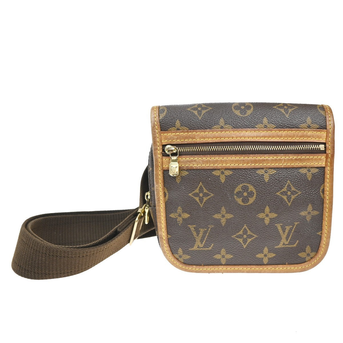 LOUIS VUITTON Bum Bag Bosphore Monogram Leather Canvas Brown M40108 70TA559