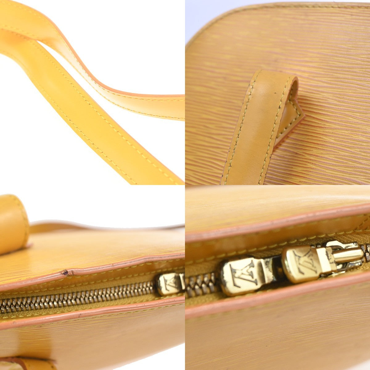 LOUIS VUITTON LV Lussac Shoulder Bag Epi Leather Yellow France M52289 36KC727