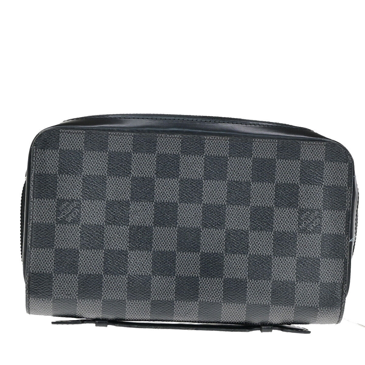 LOUIS VUITTON Zippy XL Long Wallet Travel Case Damier Graphite BK N41503 96YE848