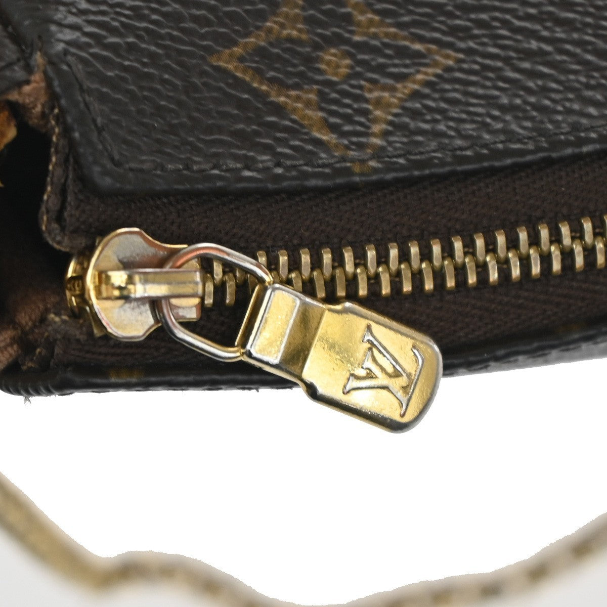 LOUIS VUITTON Eva 2Way Chain Shoulder Bag Monogram Leather Brown M95567 42KC121