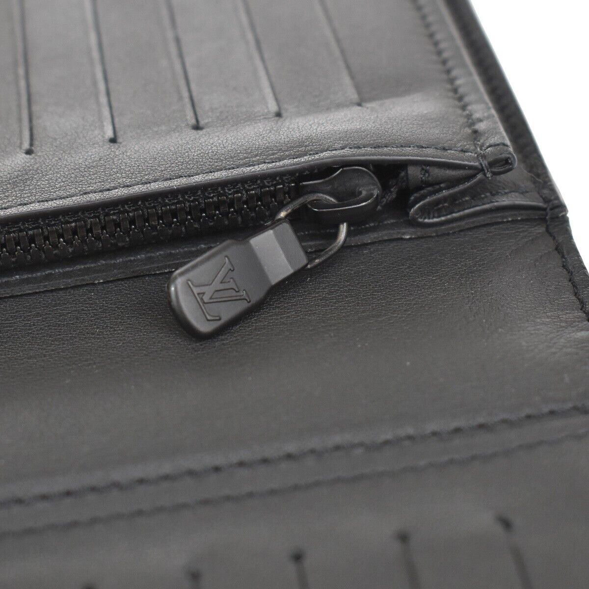 LOUIS VUITTON Brazza Long Bifold Wallet Monogram Shadow Black M62900 39GA845