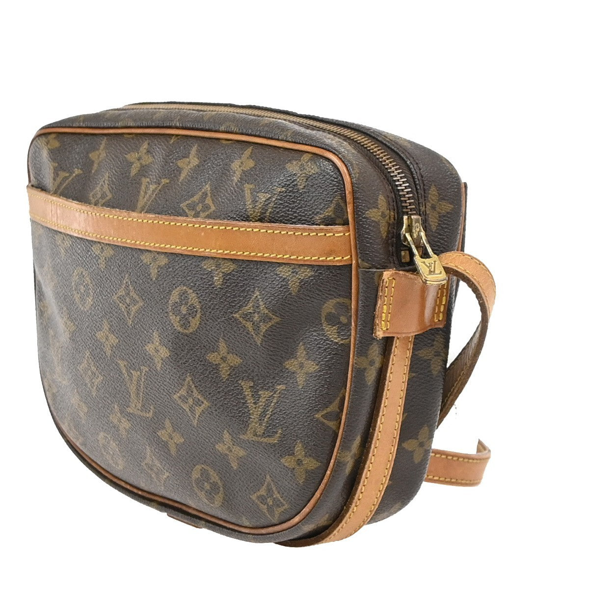 LOUIS VUITTON Jeune Fille MM Shoulder Bag Monogram Leather Brown M51226 33PA124