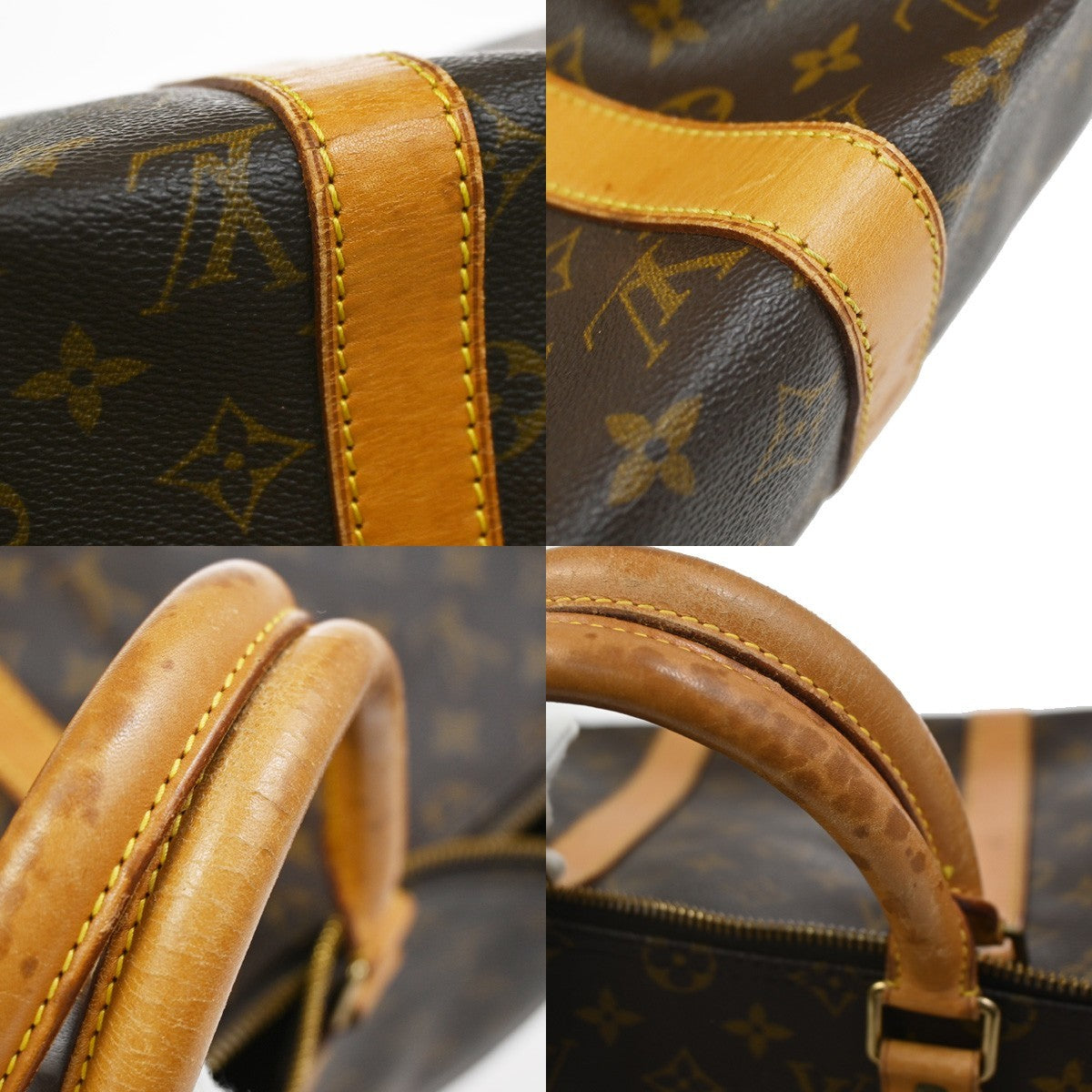 LOUIS VUITTON Keepall 50 Travel Hand Bag Monogram Leather Brown M41426 79YH910