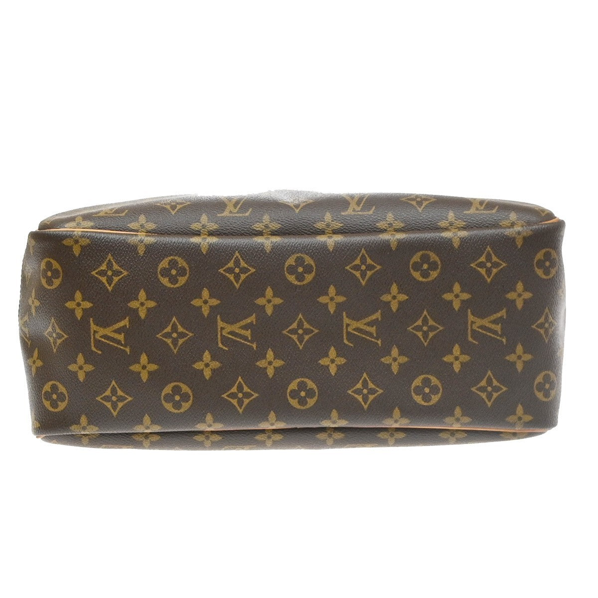 LOUIS VUITTON LV Logo Deauville Hand Bag Monogram Leather Brown M47270 70SA162