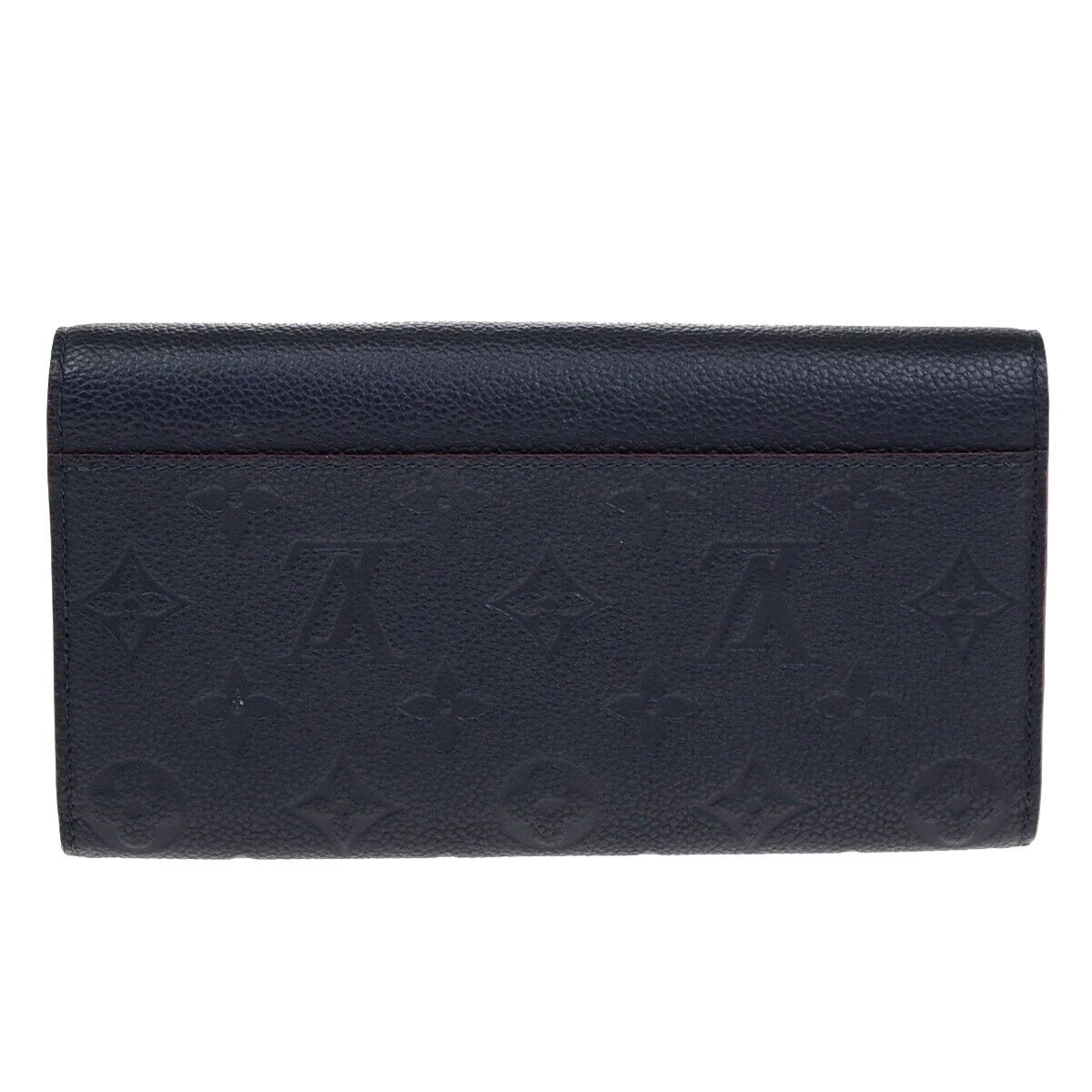 LOUIS VUITTON Portefeuille Sarah Wallet Monogram Empreinte Blue M62125 35EE082