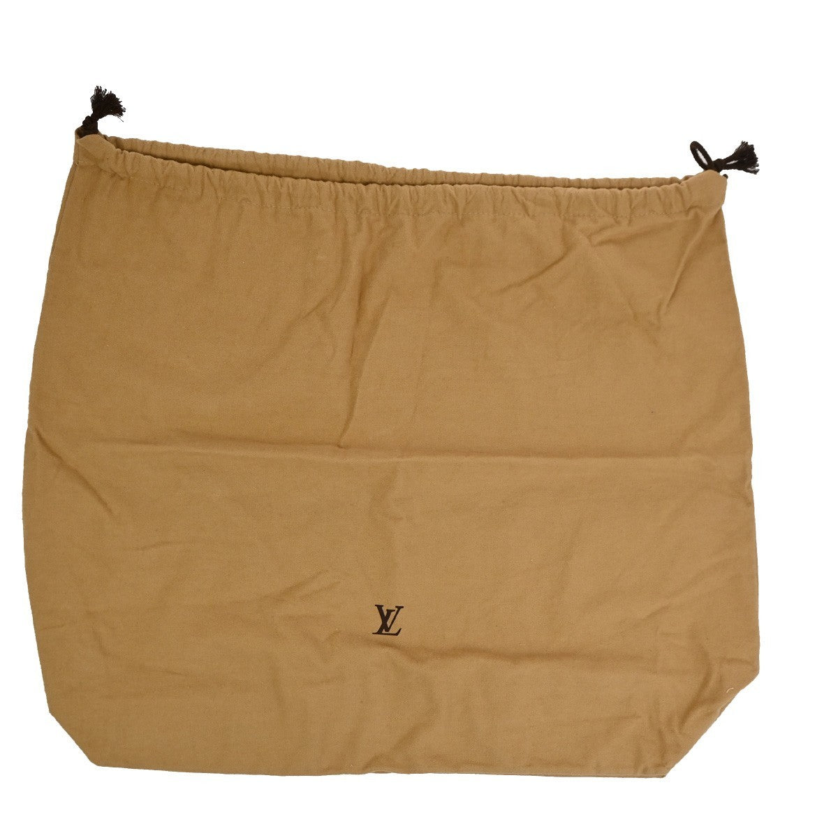 LOUIS VUITTON Logo 10 Set Dust Bags Drawstring Canvas Cotton Beige Brown 09DA260