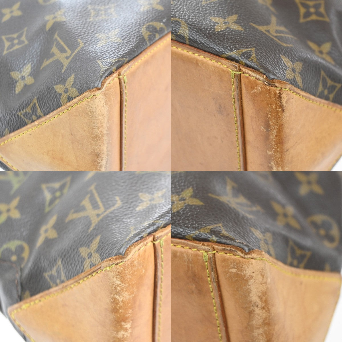 LOUIS VUITTON Cabas Piano Shoulder Bag Monogram Leather Brown M51148 87MA529