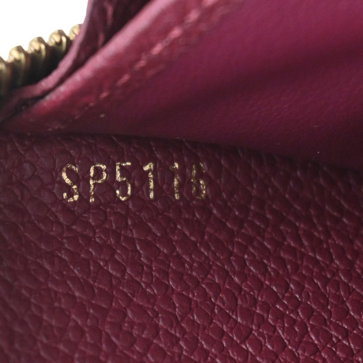 LOUIS VUITTON Zippy Wallet Long Wallet Monogram Empreinte Raisin M64803 73KB340