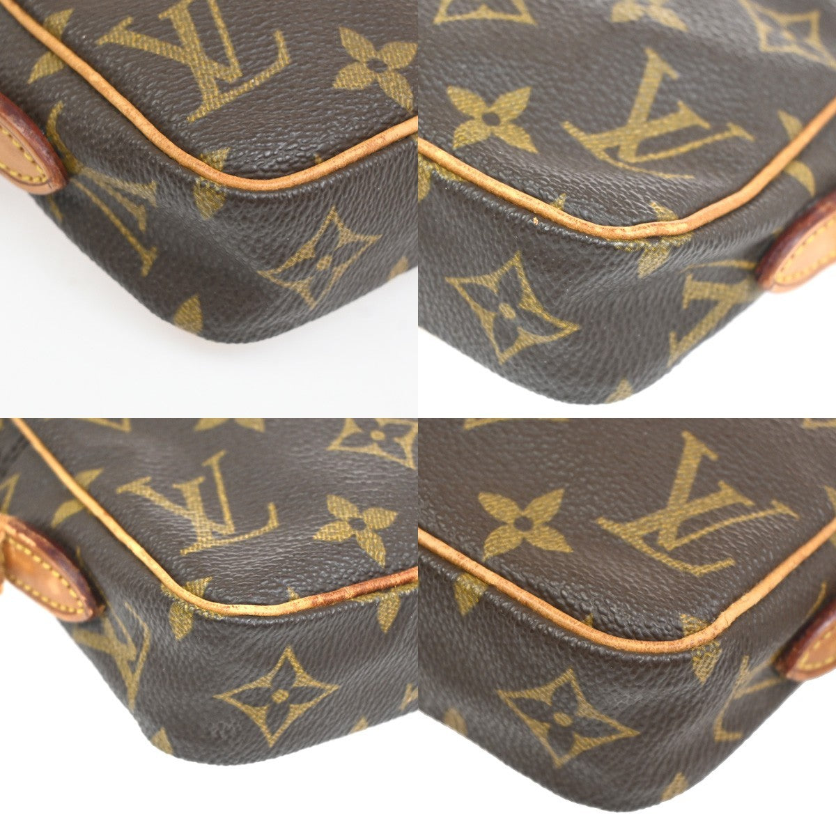 LOUIS VUITTON LV Mini Danube Shoulder Bag Monogram Leather Brown M45268 64KC840
