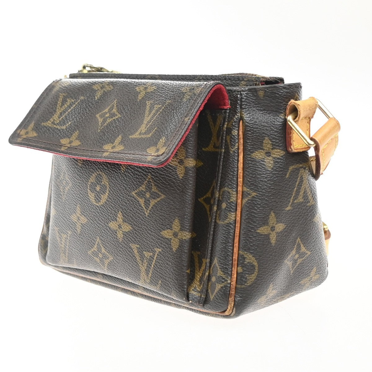 LOUIS VUITTON Viva Cite PM Shoulder Bag Monogram Leather Brown M51165 18KC701