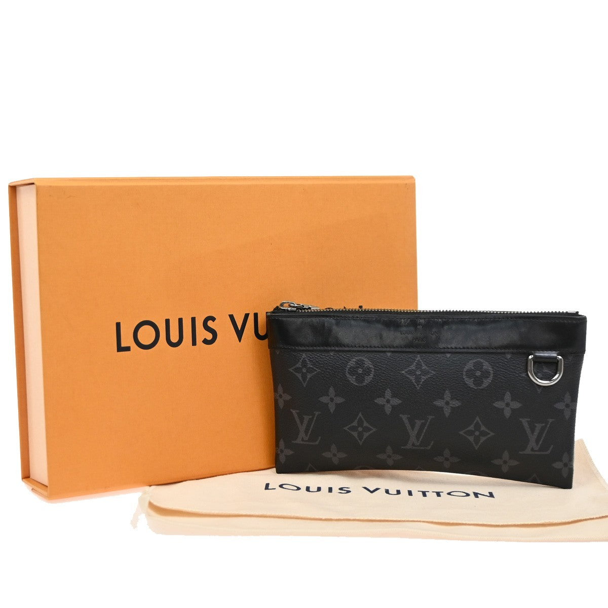 LOUIS VUITTON Pochette Discovery PM Wallet Monogram Eclipse BK M44323 62CA952
