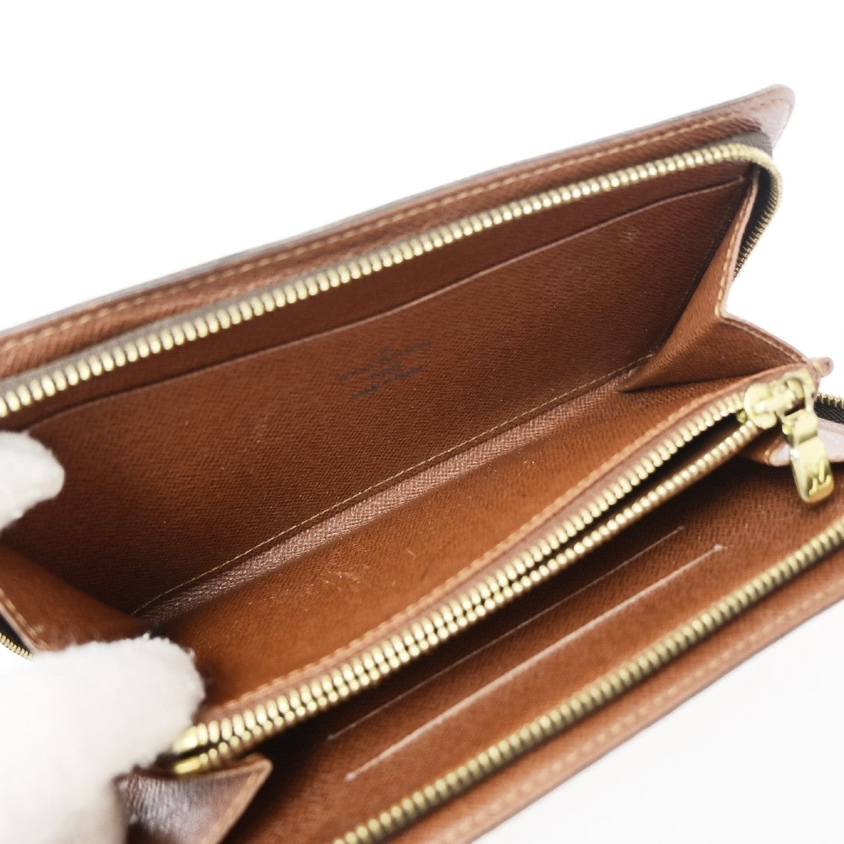 LOUIS VUITTON Porte Monnaie Zip Ling Wallet Monogram Leather BN M61727 62KD120