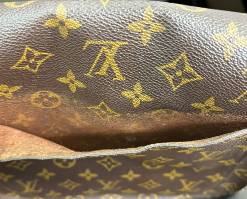 LOUIS VUITTON Saint Cloud GM Shoulder Bag Monogram Leather Brown M51242 65TA044