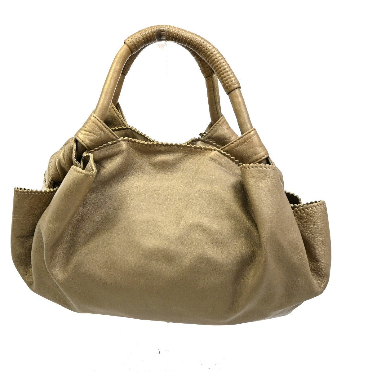 LOEWE Anagram Logo Nappa Aire Hand Bag Leather Beige GHW Spain 34KC278