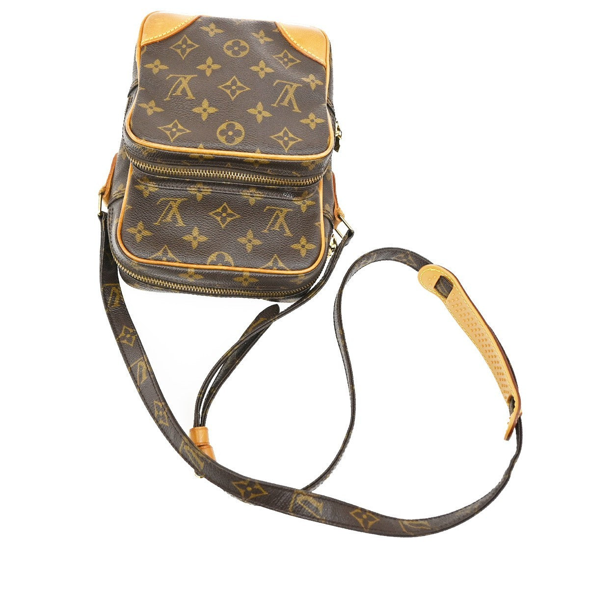 LOUIS VUITTON Amazon Shoulder Bag Monogram Leather Brown M45236 80TA039