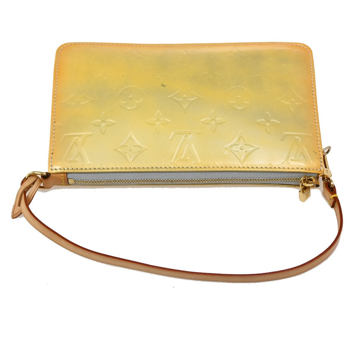 LOUIS VUITTON Lexington Hand Bag Monogram Vernis Yellow Gri M91056 67CA235