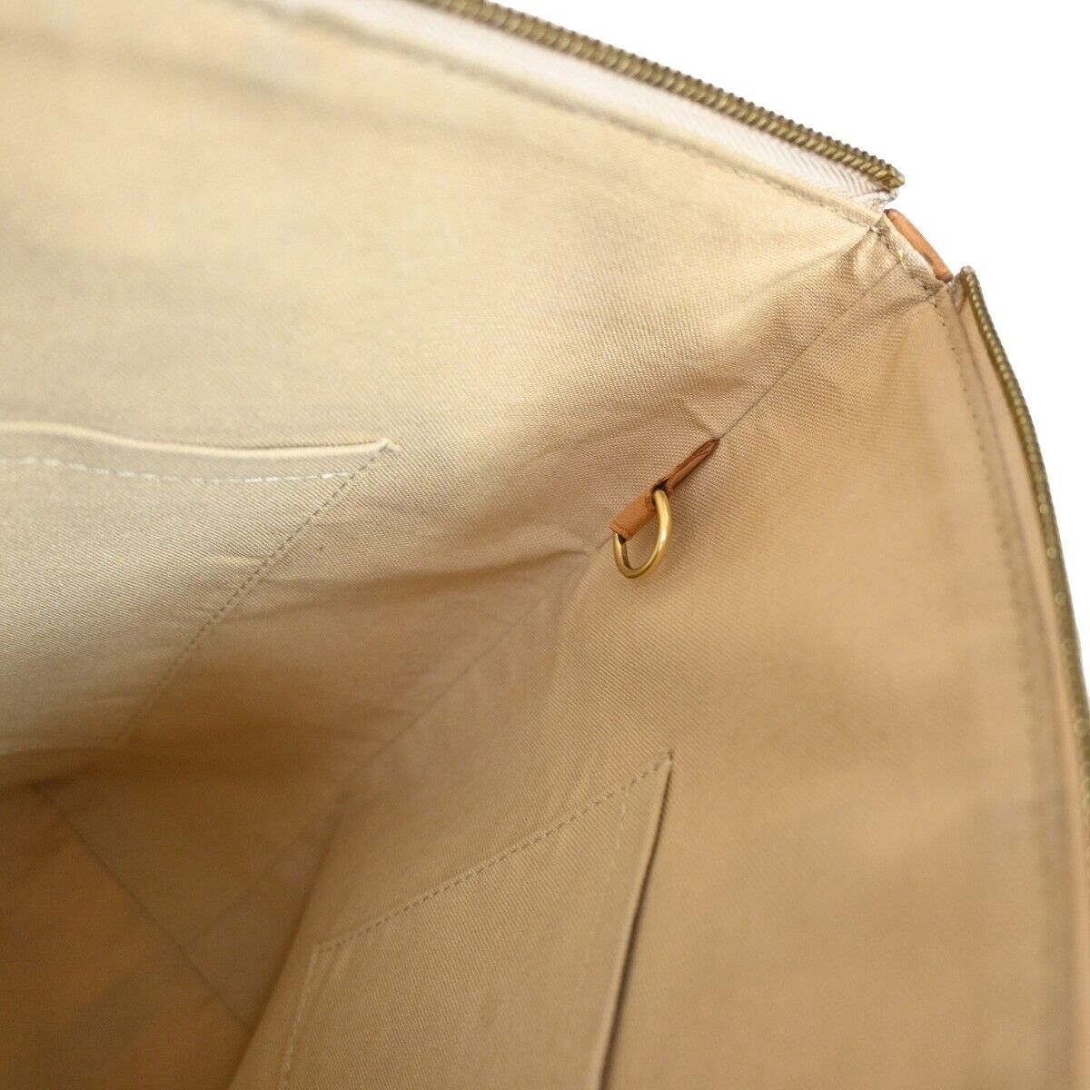 LOUIS VUITTON Totally MM Shoulder Bag Damier Azur Leather White N51262 20FA324