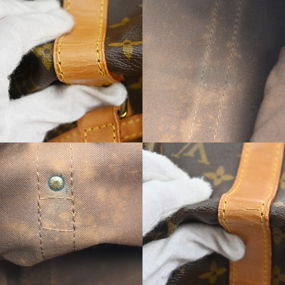 LOUIS VUITTON Sac Souple 45 Travel Hand Bag Monogram Leather BN M41624 85KP590