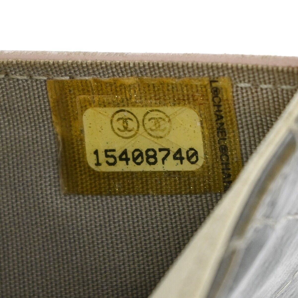 CHANEL CC Logo Matelasse Bifold Wallet Purse Leather Silver SHW Italy  04HB384