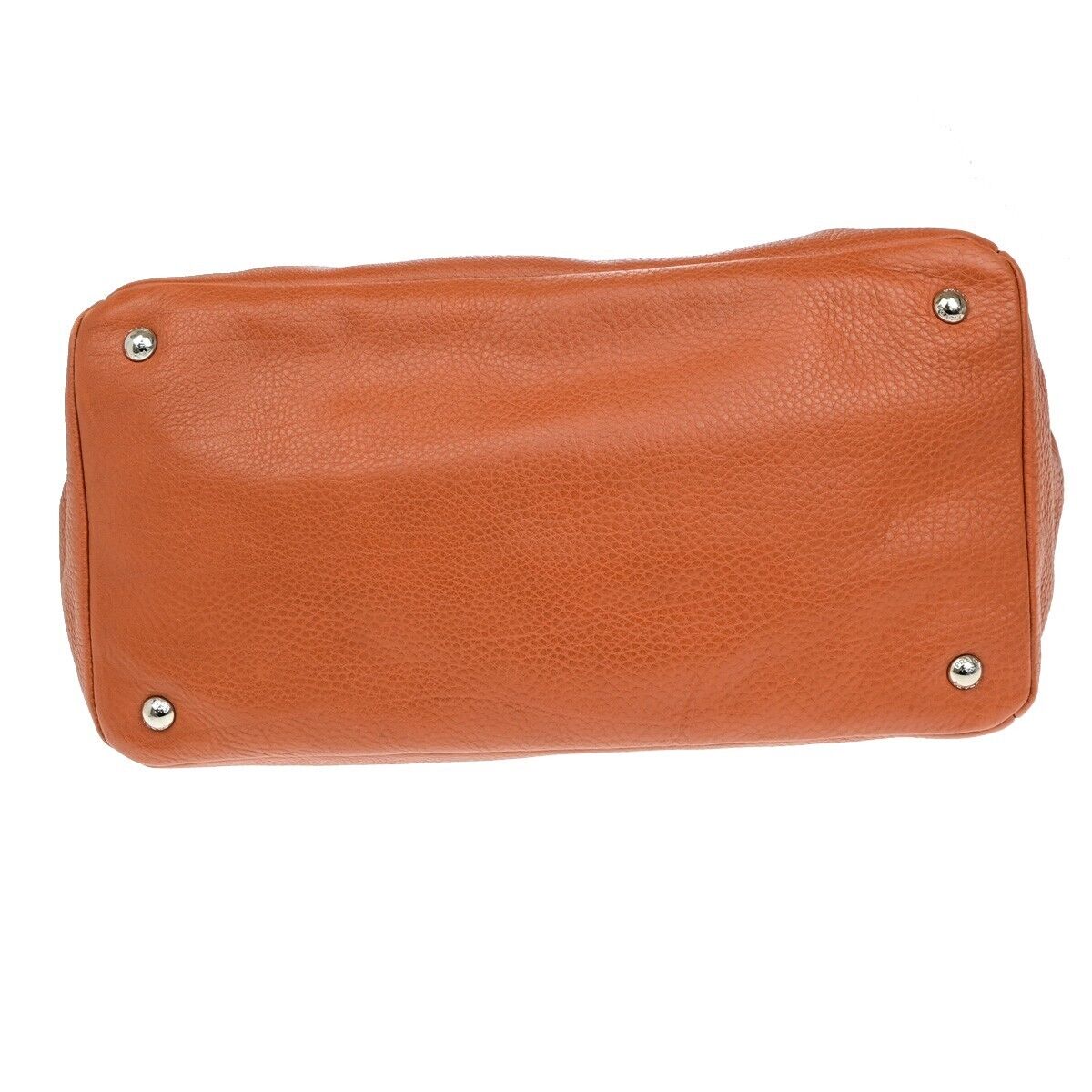 PRADA 2Way Shoulder Tote Bag Vitello Daino Leather Rame Orange BR4393 18ED877