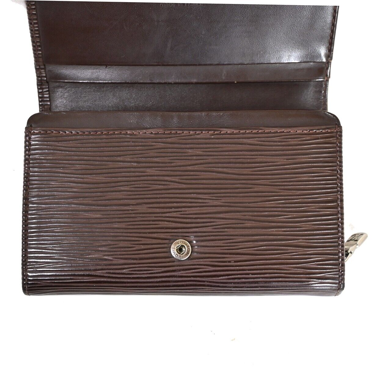 LOUIS VUITTON Portefeuille Tresor Bifold Wallet Epi Leather Brown M6350D 67HB294