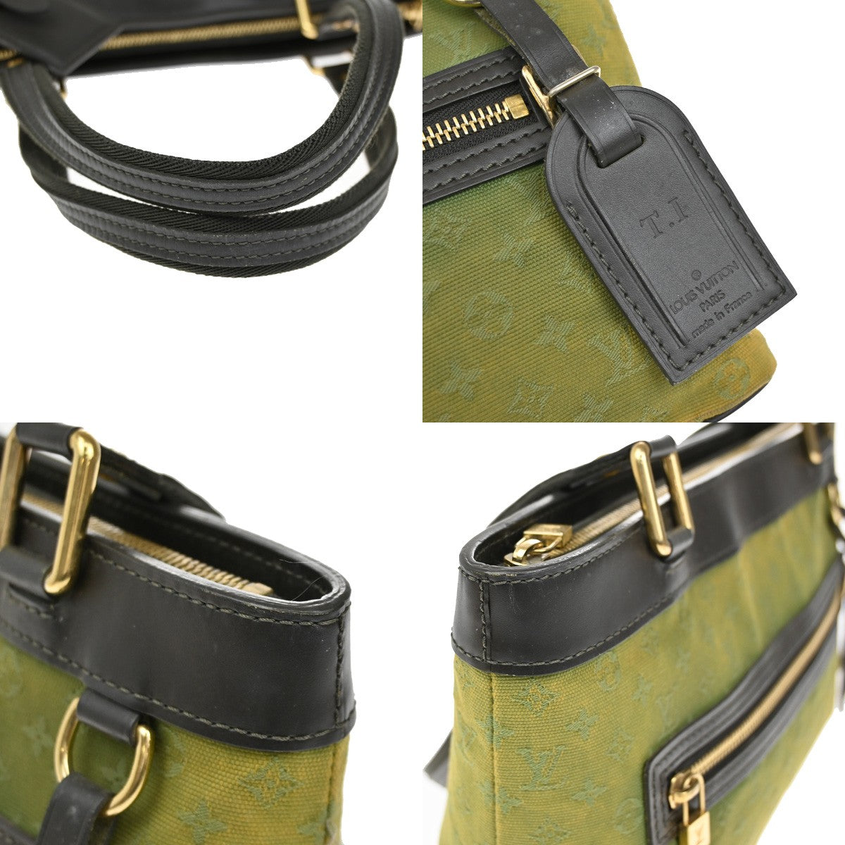 LOUIS VUITTON Lucille PM Shoulder Bag Monogram Mini Canvas Khaki M92682 62YH225