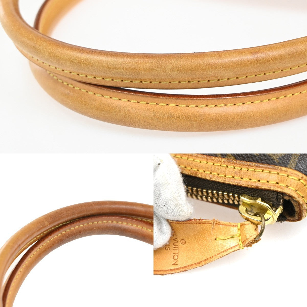 LOUIS VUITTON Lockit Horizontal Shoulder Bag Monogram Leather BN M40104 14CA586