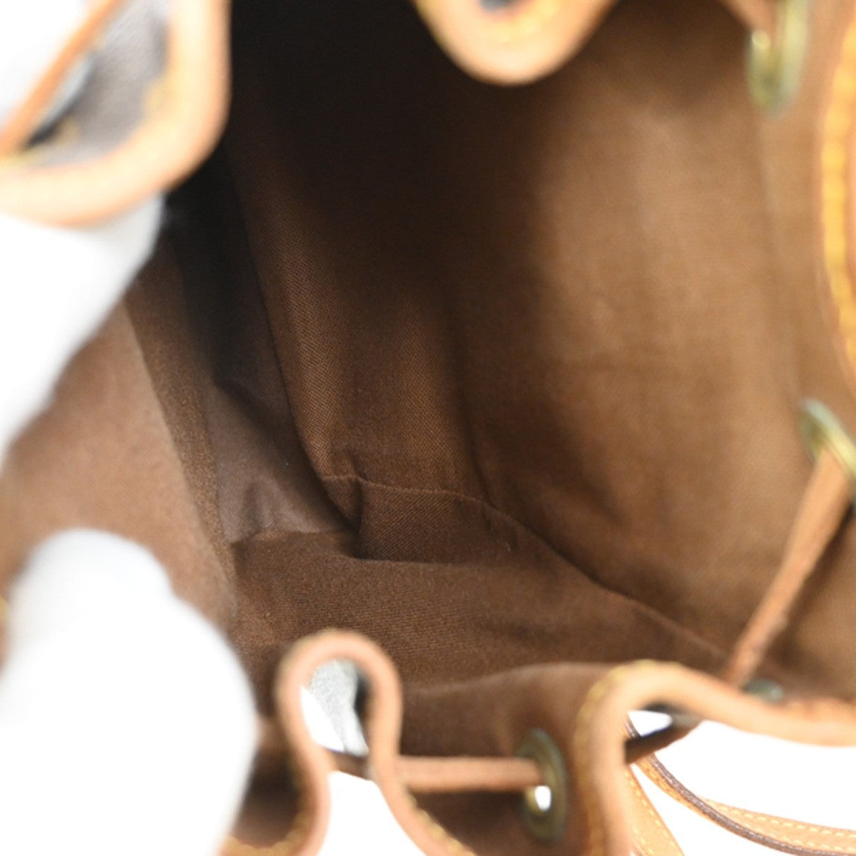 LOUIS VUITTON Mini Montsouris Backpack Bag Monogram Leather Brown M51137 76SA064