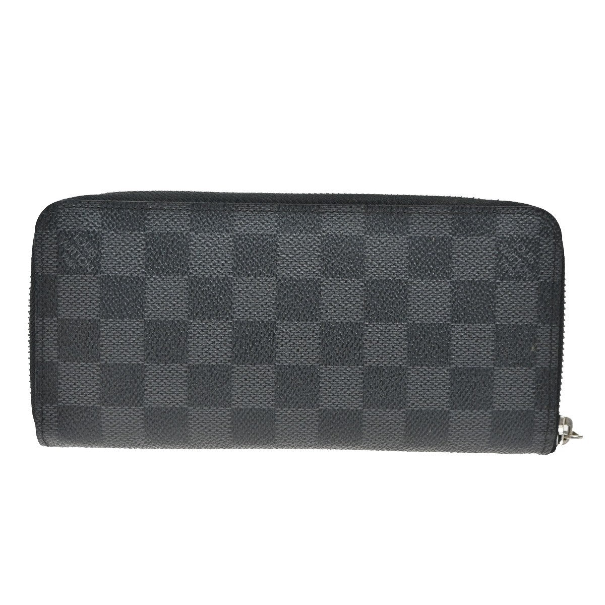 LOUIS VUITTON Long Zippy Wallet Vertical Damier Graphite Leather N63095 83KB339