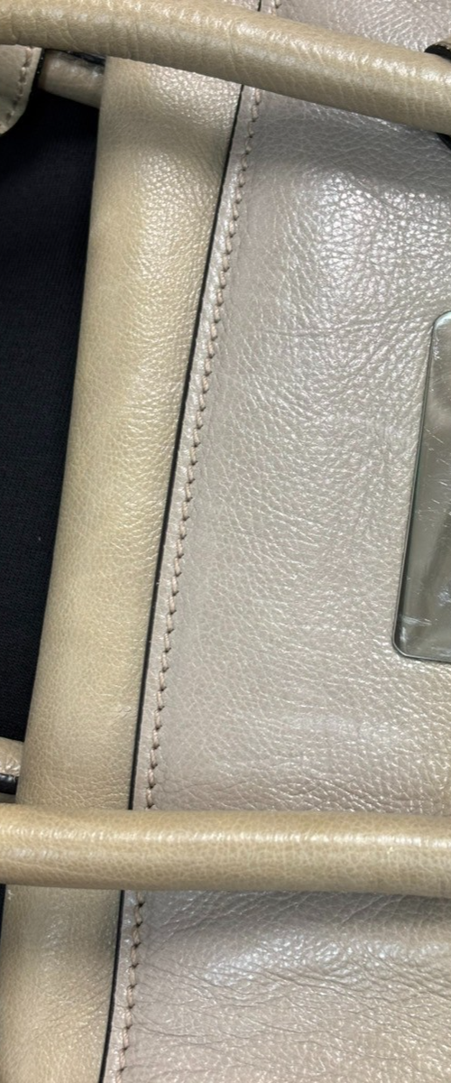 PRADA MILANO Logo 2Way Shoulder Hand Bag  Leather Beige SHW Italy 86TA512