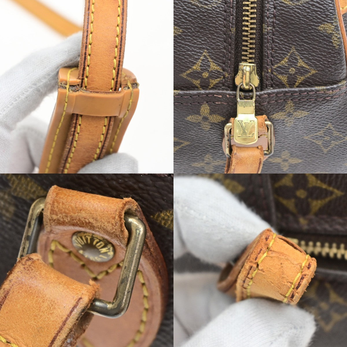 LOUIS VUITTON Blois Crossbody Shoulder Bag Monogram Leather Brown M51221 87MA711