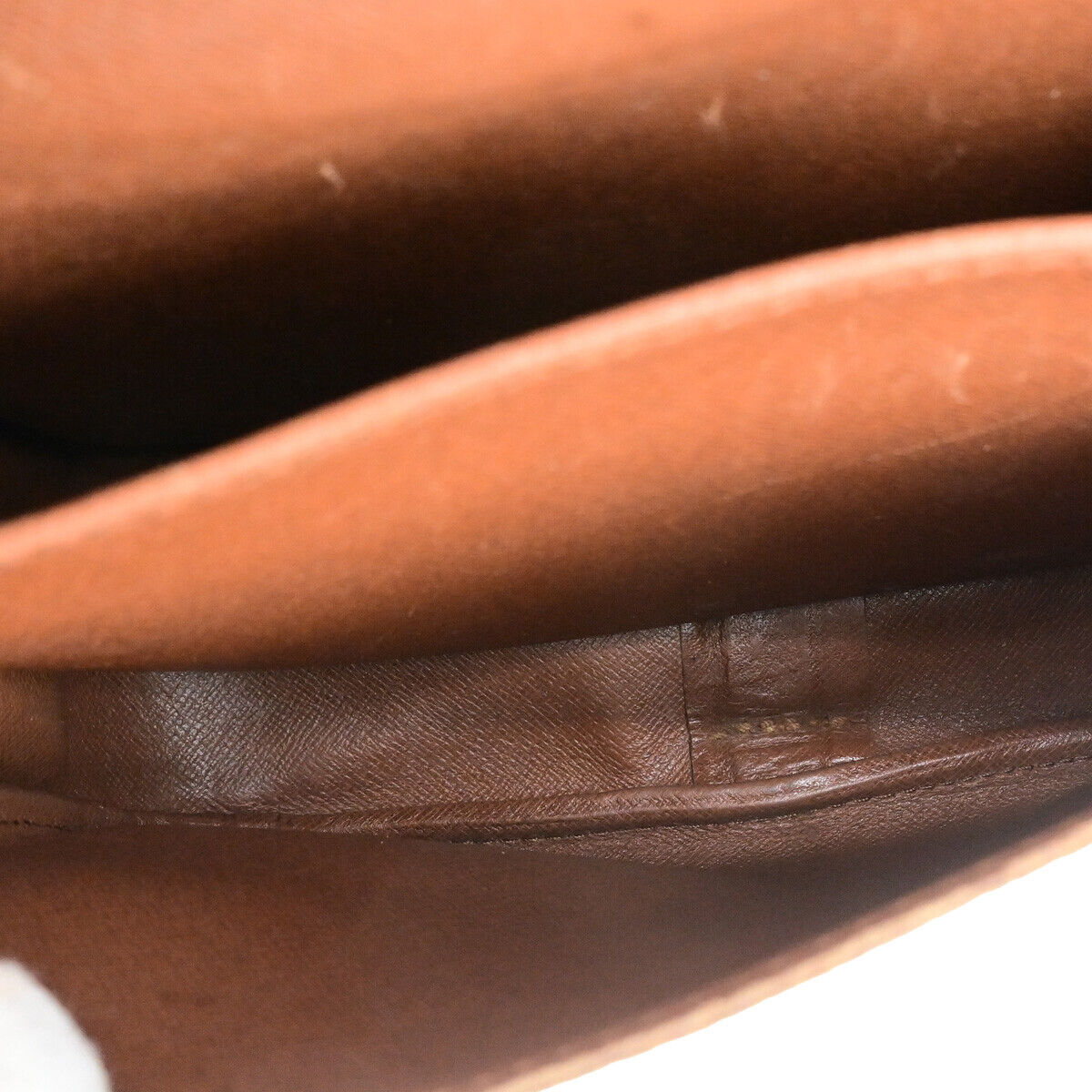 LOUIS VUITTON Cartouchiere MM Shoulder Bag Monogram Leather Brown M51253 68YF331