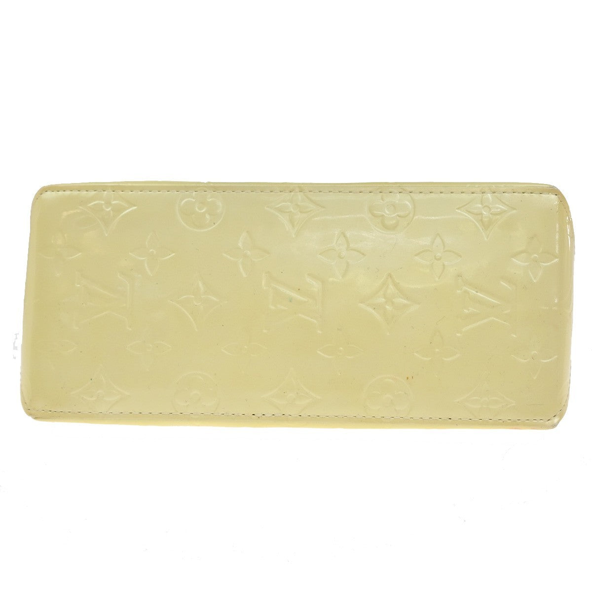 LOUIS VUITTON Monogram Vernis Reade PM Hand Bag Perle Yellow M91336 62CA082