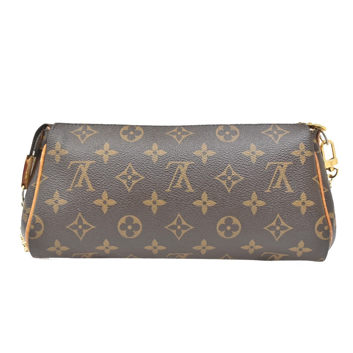 LOUIS VUITTON Logo Eva Chain Shoulder Bag Monogram Leather Brown M95567 16KP046