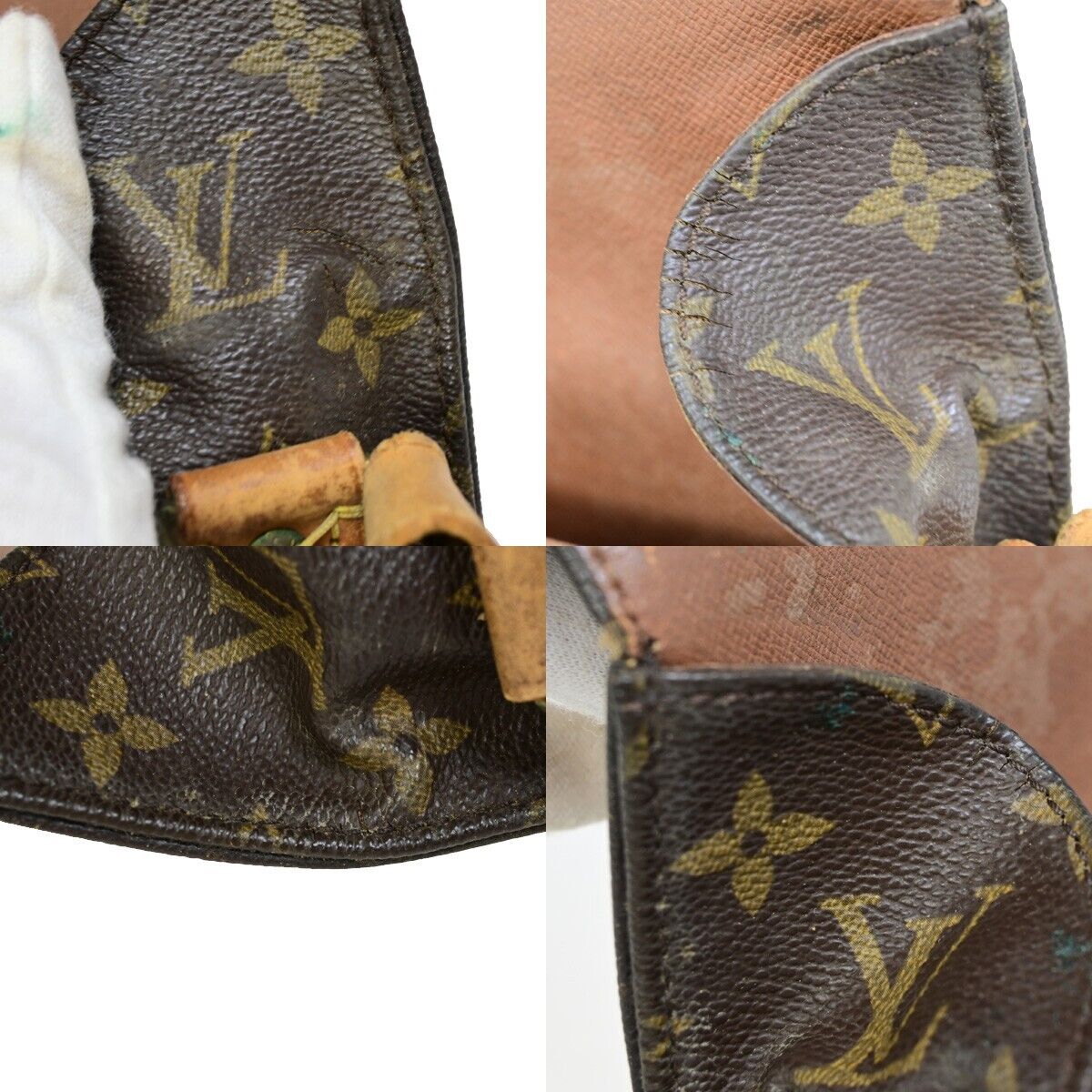 LOUIS VUITTON Cartouchiere MM Shoulder Bag Monogram Leather Brown M51253 68HC030