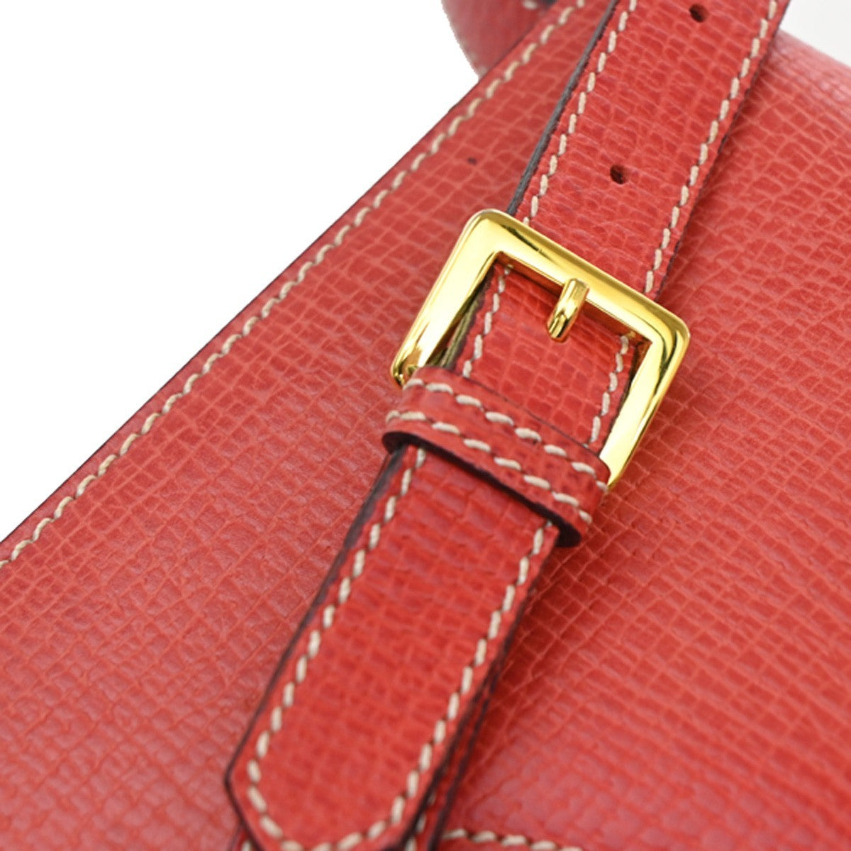 LOEWE Logo Barcelona 2Way Shoulder Bag Embossing Leather Red GHW 82RL551