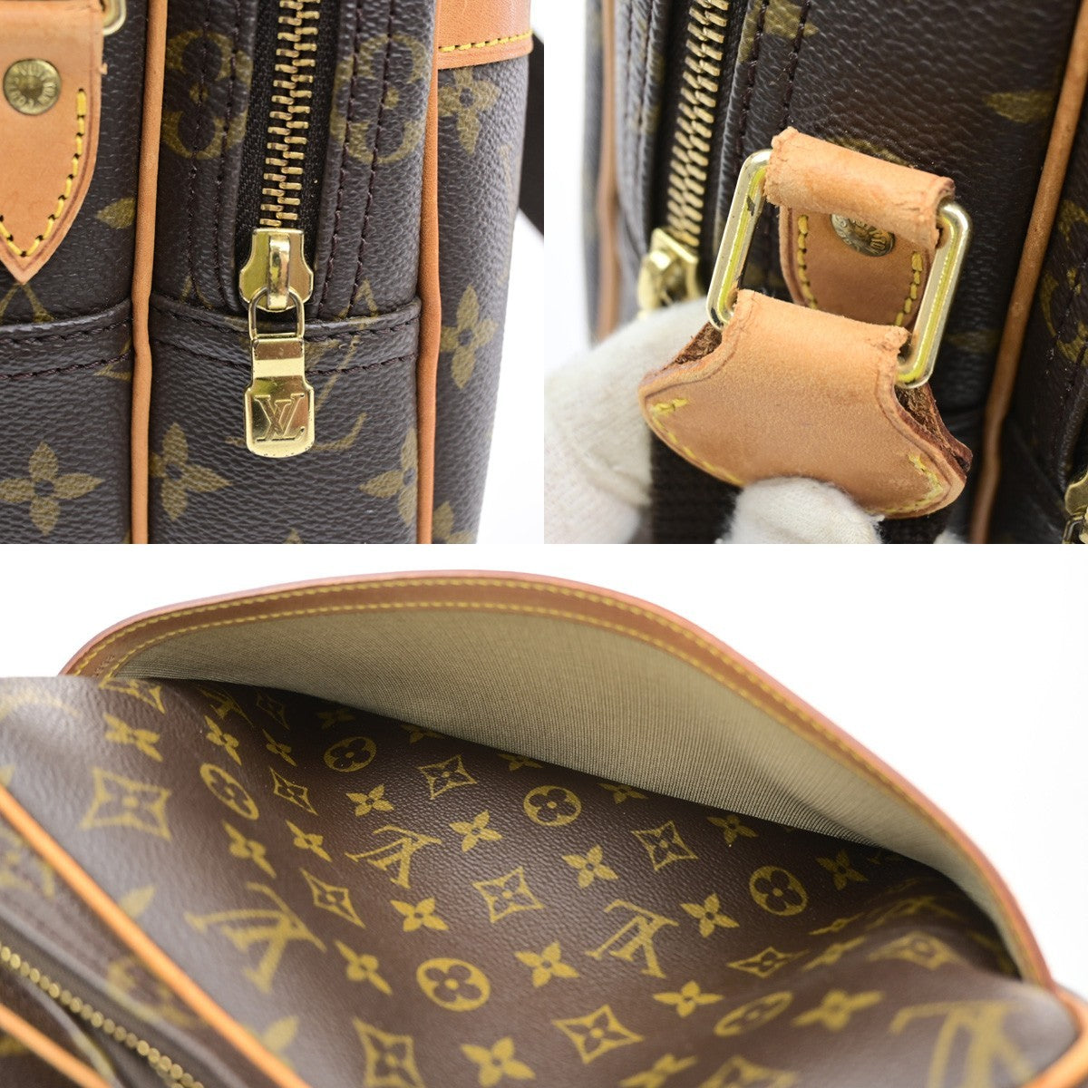 LOUIS VUITTON Reporter Crossbody Shoulder Bag Monogram Leather BN M45254 35MA707
