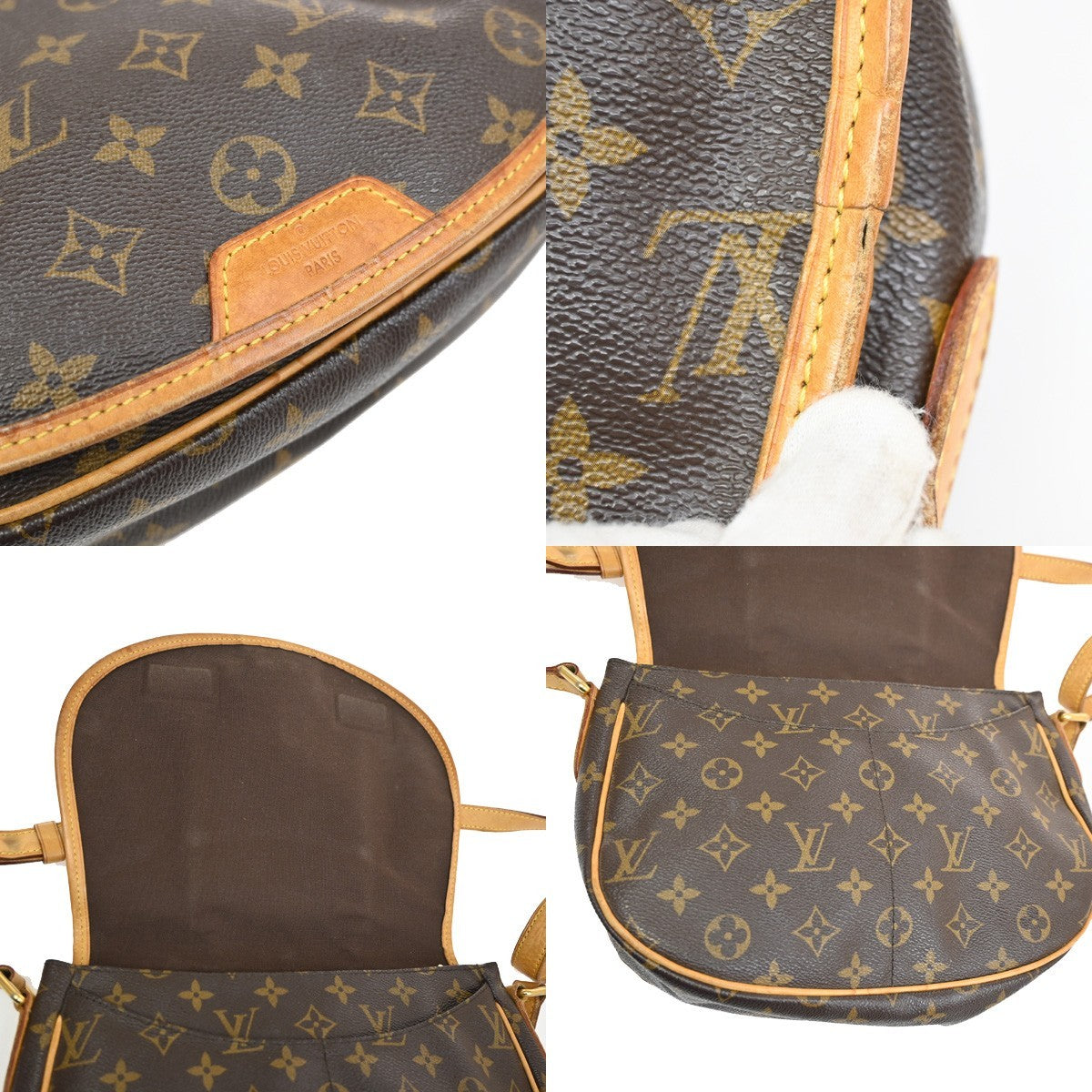 LOUIS VUITTON Menilmontant PM Shoulder Bag Monogram Leather BN M40474 72KB655