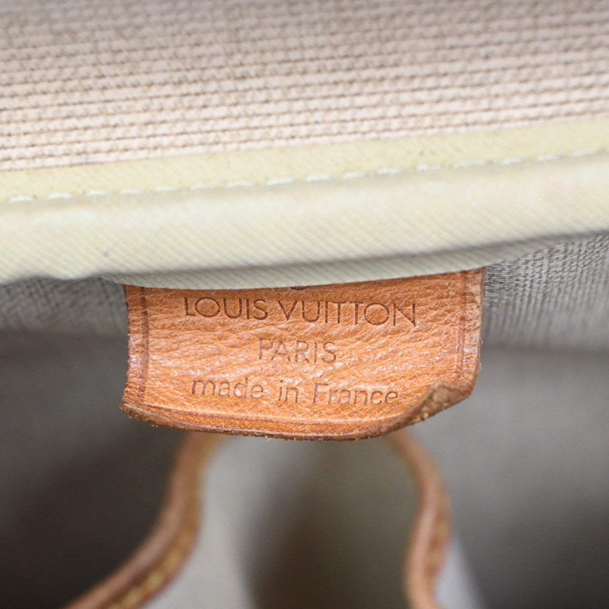 LOUIS VUITTON LV Logo Deauville Hand Bag Monogram Leather Brown M47270 31YH872