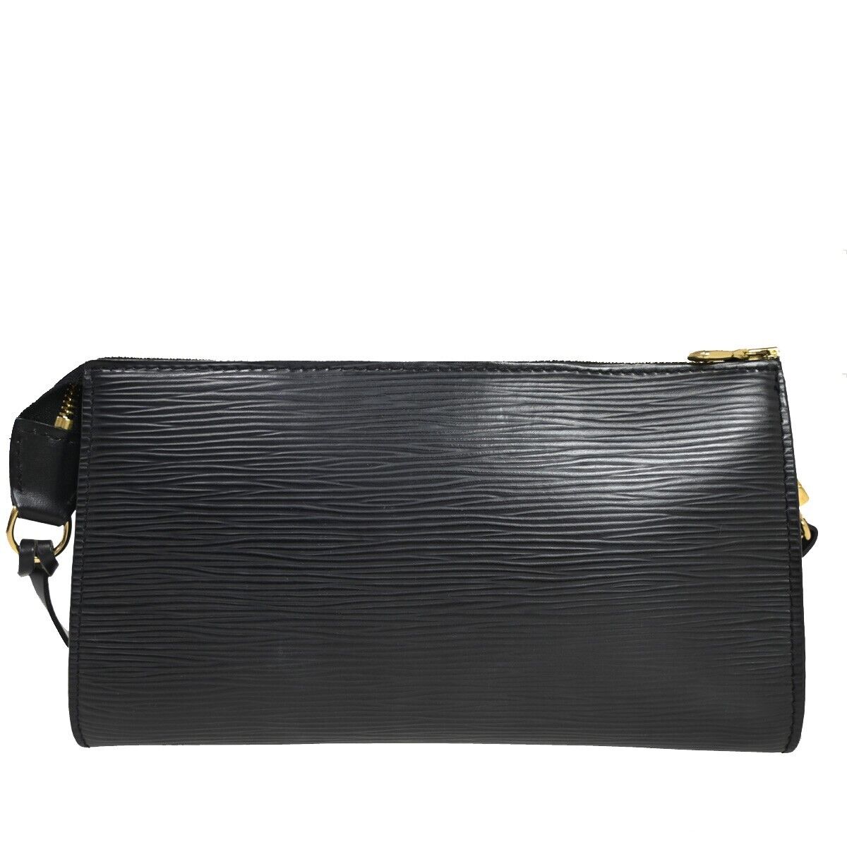 LOUIS VUITTON LV Pochette Accessoires Hand Bag Epi Leather Black M52952 71EA553