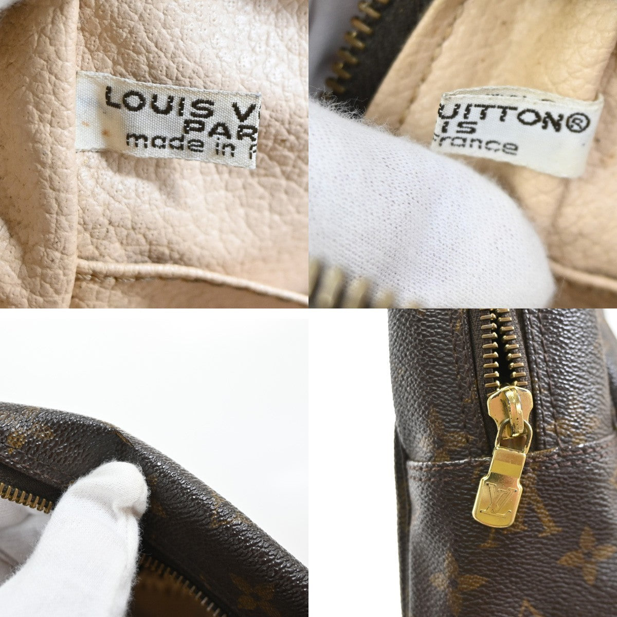 LOUIS VUITTON Trousse Toilette 28 Clutch Hand Bag Monogram Brown M47522 09SA055