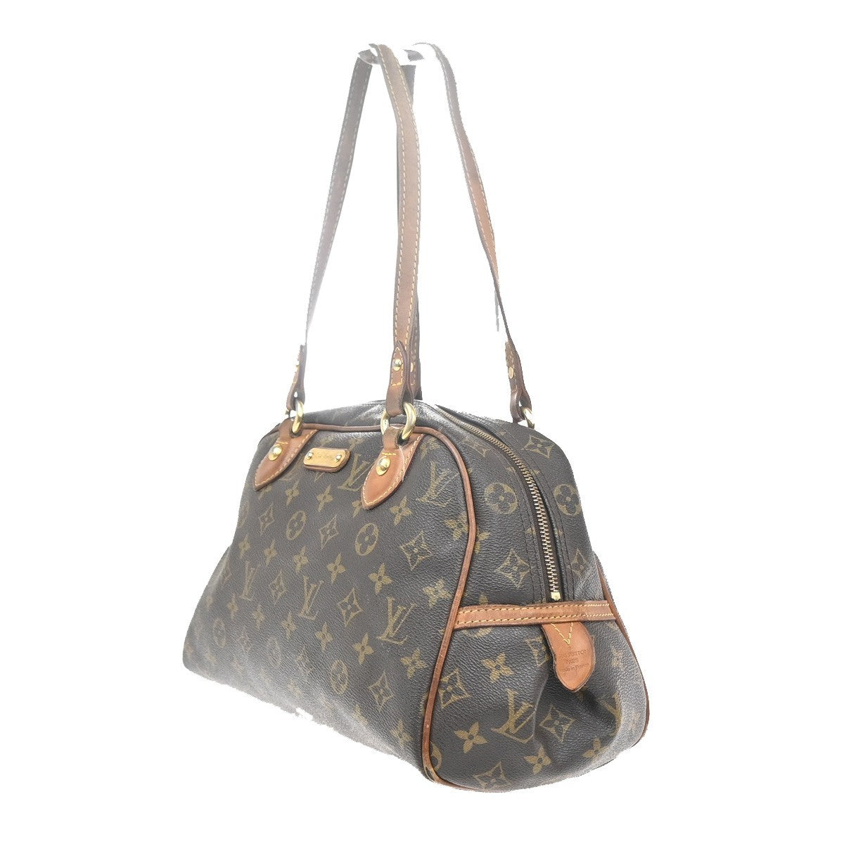 LOUIS VUITTON Montorgueil PM Shoulder Bag Monogram Leather Brown M95565 31MA449