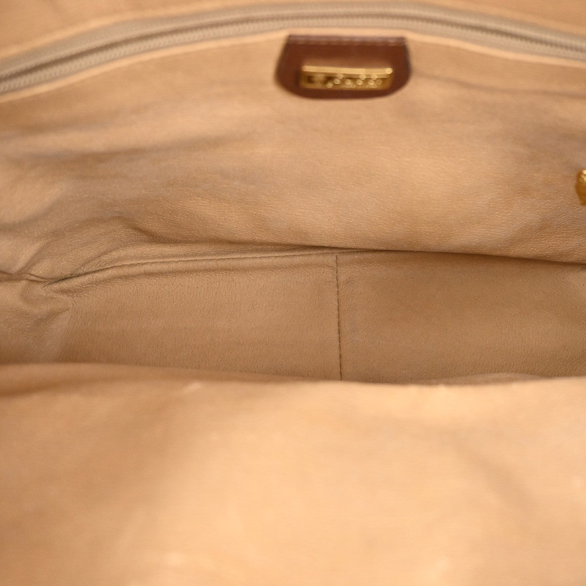 GUCCI Logo GG Pattern Shoulder Bag Coating Canvas Leather Brown 69KB596